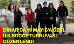 Dinar’da 19 Mayıs’a Özel İlk Bocce Turnuvası Düzenlendi