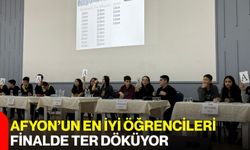 Afyon’un en iyi öğrencileri finalde ter döküyor
