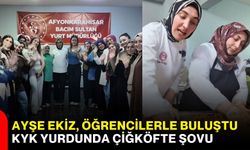 Ayşe Ekiz öğrenciler ile buluştu: KYK yurdunda çiğköfte şovu