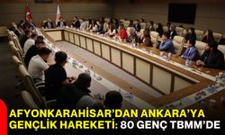 Afyonkarahisar’dan Ankara’ya gençlik hareketi: 80 genç TBMM’de