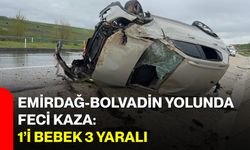 Emirdağ-Bolvadin Yolunda Feci Kaza: 1’i Bebek 3 Yaralı