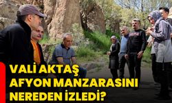 Vali Aktaş, Afyonkarahisar manzarasını nereden izledi?
