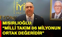 Mısırlıoğlu: “Milli Takım 86 milyonun ortak değeridir”