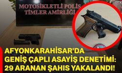 Afyonkarahisar’da geniş çaplı asayiş denetimi: 29 aranan şahıs yakalandı