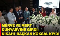 Merve Ve Mert dünyaevine Girdi: Nikahı Belediye Başkanı Burcu Köksal kıydı