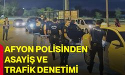 Afyon polisinden asayiş ve trafik denetimi