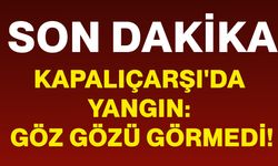 Kapalıçarşı'da yangın: Göz gözü görmedi!
