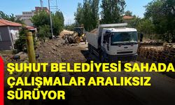Şuhut Belediyesi sahada: Çalışmalar aralıksız sürüyor