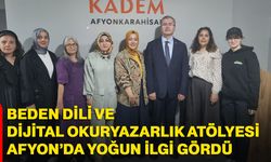 Beden dili ve dijital okuryazarlık atölyesi Afyon’da yoğun ilgi gördü