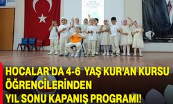 Hocalar’da 4-6 Yaş Kur’an Kursu öğrencilerinden yıl sonu kapanış programı