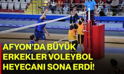 Afyon’da büyük erkekler voleybol heyecanı sona erdi