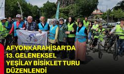 Afyonkarahisar'da 13. Geleneksel Yeşilay Bisiklet Turu düzenlendi