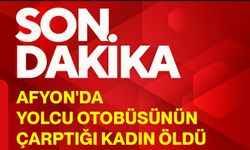Afyon'da yolcu otobüsünün çarptığı kadın öldü