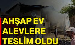 Ahşap ev alevlere teslim oldu