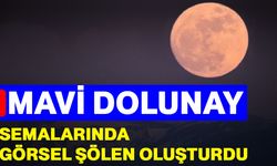 Mavi Dolunay semalarında görsel şölen oluşturdu