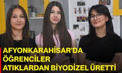 Afyonkarahisar’da öğrenciler atıklardan biyodizel üretti