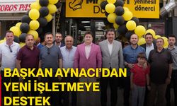 Başkan Aynacı’dan yeni işletmeye destek