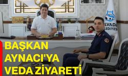 Başkan Aynacı'ya veda ziyareti