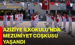 Aziziye İlkokulu’nda mezuniyet coşkusu yaşandı