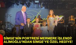 SİMGE’NİN PORTRESİ MERMERE İŞLENDİ! Alimoğlu’ndan Simge’ye Özel Hediye!