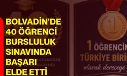 Bolvadin’de 40 öğrenci bursluluk sınavında başarı elde etti