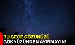 Bu gece gözünüzü gökyüzünden ayırmayın!