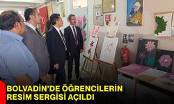 Bolvadin’de öğrencilerin resim sergisi açıldı