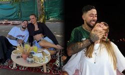 Mahmut Orhan ve sevgilisinden yer sofrası sürprizi