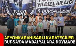 Afyonkarahisarlı karateciler Bursa’da madalyalara doymadı!