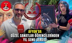 Afyon’da Güzel Sanatlar öğrencilerinden yıl sonu sergisi