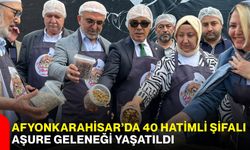 Afyonkarahisar’da 40 hatimli şifalı aşure geleneği yaşatıldı