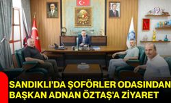 Sandıklı'da Şoförler Odasından Başkan Adnan Öztaş'a ziyaret