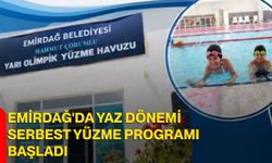 Emirdağ'da yaz dönemi serbest yüzme programı başladı