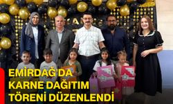 Emirdağ'da karne dağıtım töreni düzenlendi
