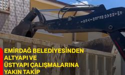 Emirdağ Belediyesinden Altyapı ve Üstyapı Çalışmalarına Yakın Takip