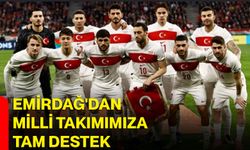 Emirdağ'dan milli takımımıza tam destek