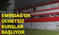 Emirdağ’da ücretsiz kurslar başlıyor