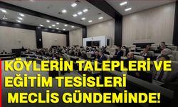 Köylerin talepleri ve eğitim tesisleri meclis gündeminde