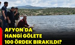 Afyon’da hangi gölete 100 ördek bırakıldı?