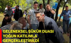 Geleneksel şükür duası yoğun katılımla gerçekleştirildi
