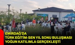 Emirdağ’da Türk Eğitim-Sen yıl sonu buluşması yoğun katılımla gerçekleşti