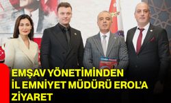 EMŞAV yönetiminden İl Emniyet Müdürü Erol’a ziyaret