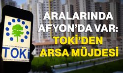 Aralarında Afyon’da var: TOKİ’den 44 ilde arsa satışı