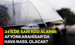 34 ilde sarı kod alarmı: Afyonkarahisar’da hava nasıl olacak?