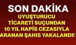 Uyuşturucu ticareti suçundan 10 yıl hapis cezasıyla aranan şahıs yakalandı