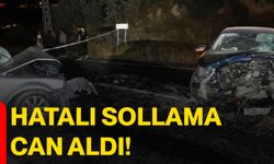 Hatalı sollama can aldı!