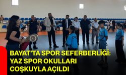Bayat’ta spor seferberliği: Yaz Spor Okulları coşkuyla açıldı