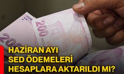 Haziran ayı SED ödemeleri hesaplara aktarıldı mı?