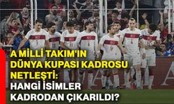 A Milli Takım'ın dünya kupası kadrosu netleşti: Hangi isimler kadrodan çıkarıldı?
