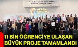 11 bin öğrenciye ulaşan büyük proje tamamlandı